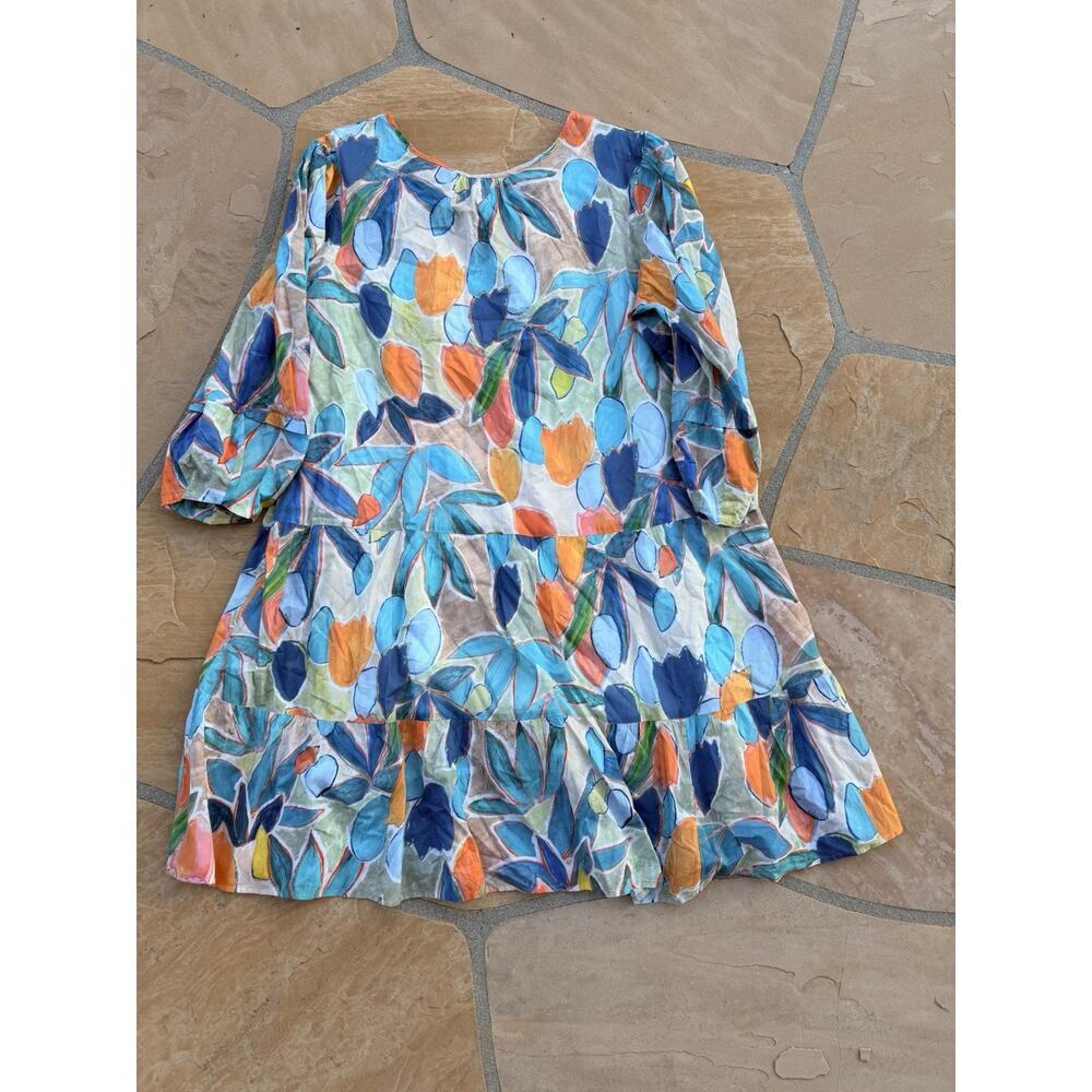 Nic Zoe Womens Multi Print Pullover Dress 1X All Season CB - Picture 3 of 4